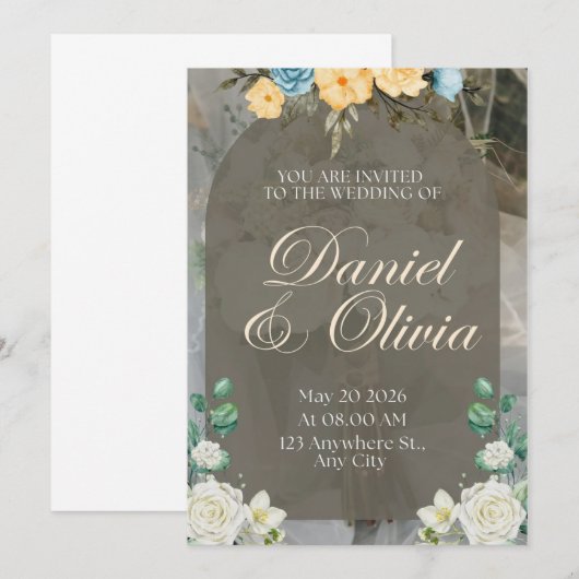 wedding invitation 招待状 (正面/裏面)