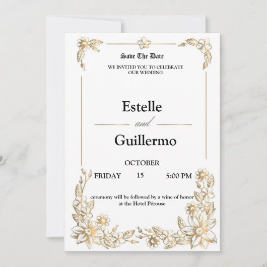 WEDDING Invitation 招待状 (正面)