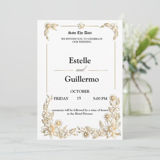 WEDDING Invitation 招待状 (スタンド正面)