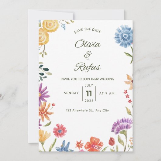  Wedding Invitation 招待状 (正面)