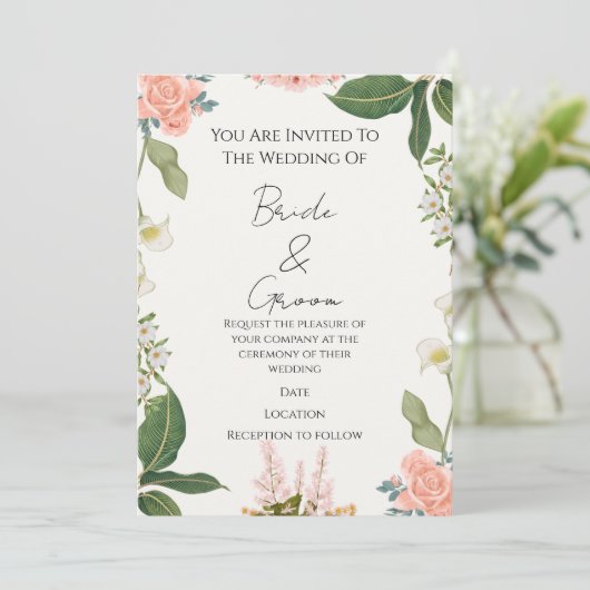 Wedding Invitation 招待状 (スタンド正面)