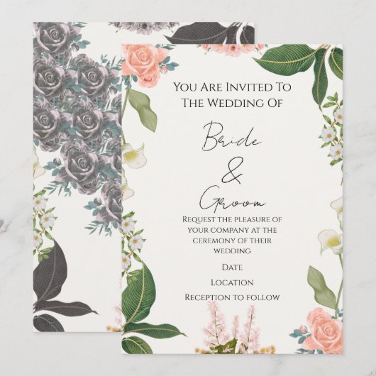 Wedding Invitation 招待状 (正面/裏面)