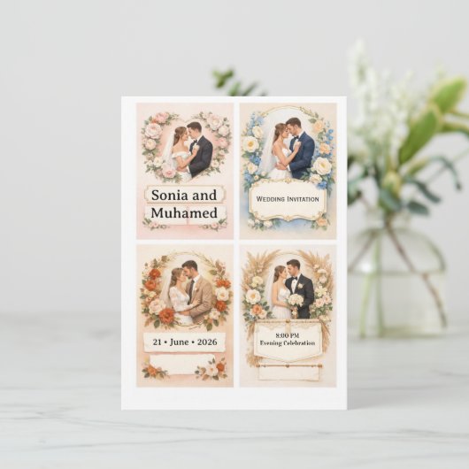 Wedding Invitation 招待状 (スタンド正面)