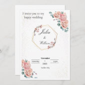 wedding invitation  招待状 (正面/裏面)