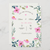 Wedding Invitation 招待状 (正面/裏面)