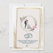  wedding invitation 招待状 (裏面)