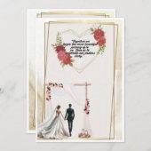  wedding invitation 招待状 (正面/裏面)