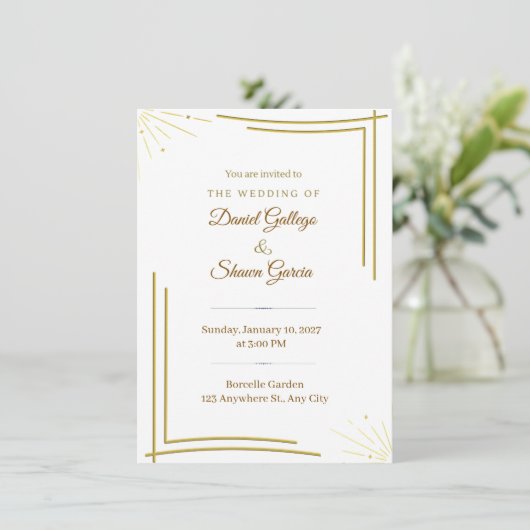 wedding invitation 招待状 (スタンド正面)