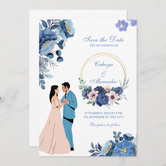 wedding invitation  招待状 (正面/裏面)