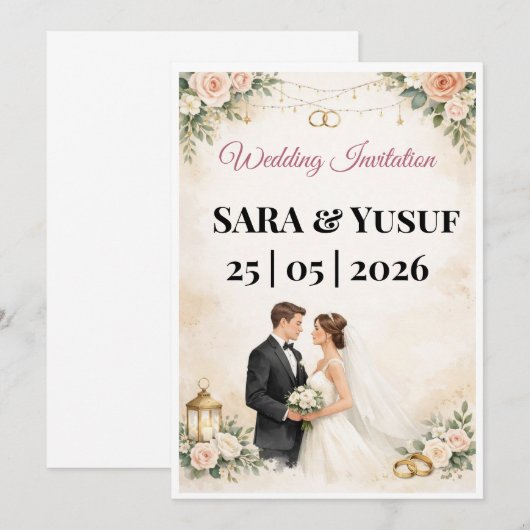 Wedding Invitation 招待状 (正面/裏面)