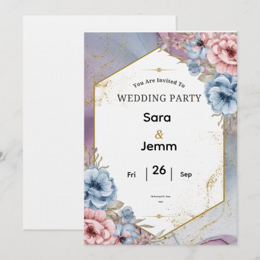 Wedding Invitation 招待状 (正面/裏面)