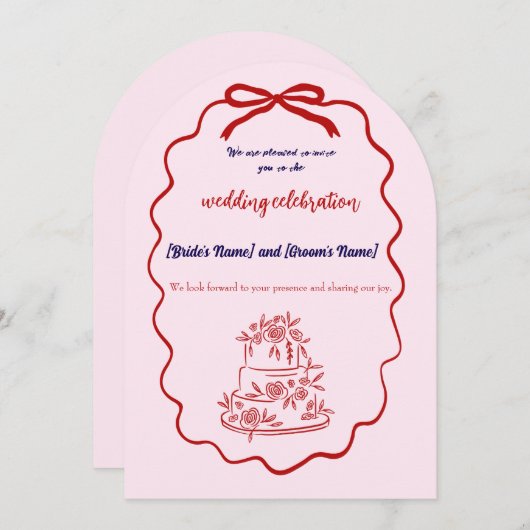 wedding invitation 招待状 (正面/裏面)