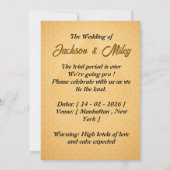 Wedding Invitation  招待状 (裏面)