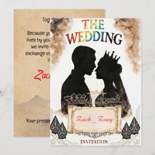 Wedding Invitation  招待状 (正面/裏面)
