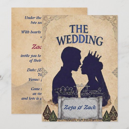 Wedding Invitation  招待状 (正面/裏面)