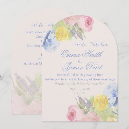Wedding Invitation 招待状 (正面/裏面)