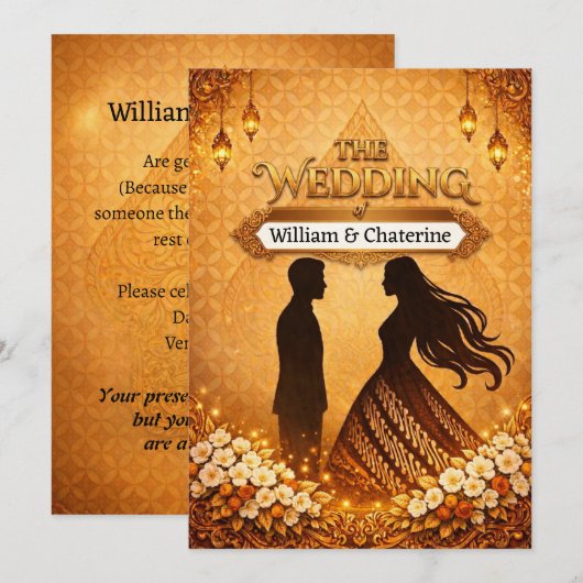Wedding Invitation  招待状 (正面/裏面)