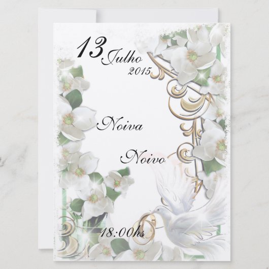 Wedding Invitation 招待状 (裏面)