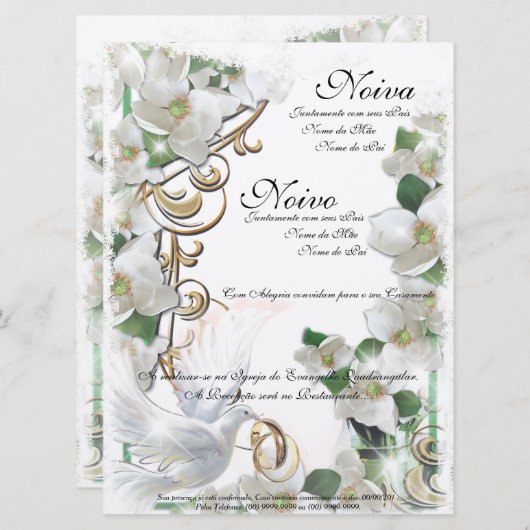 Wedding Invitation 招待状 (正面/裏面)