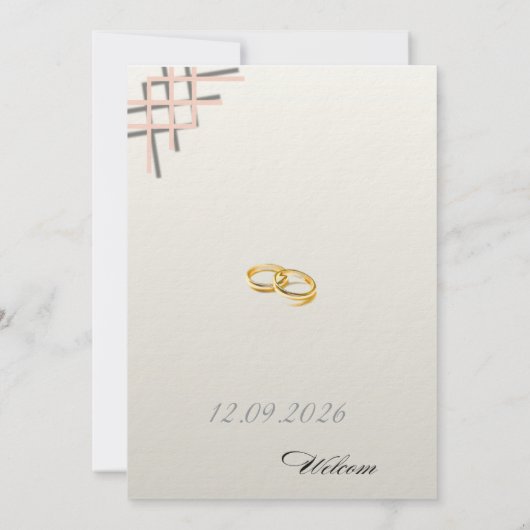 Wedding Invitation 招待状 (裏面)