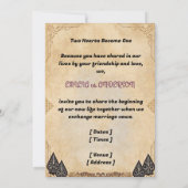 Wedding Invitation 招待状 (裏面)