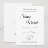 Wedding Invitation 招待状 (正面/裏面)