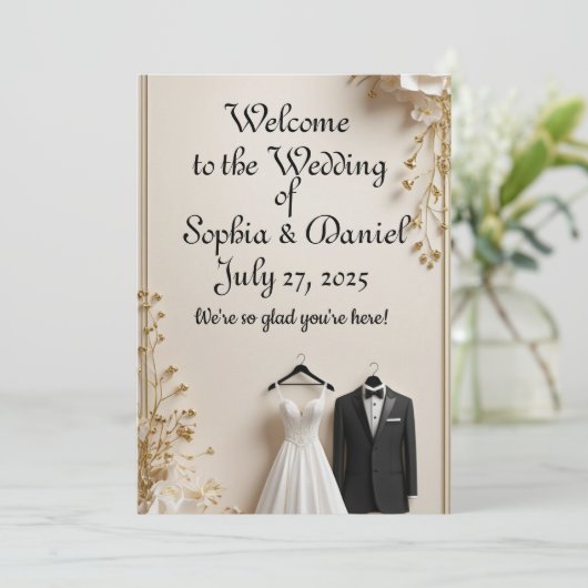 wedding invitation 招待状 (スタンド正面)