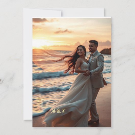 wedding invitation 招待状 (裏面)