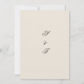 Wedding invitation  招待状 (裏面)