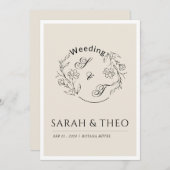 Wedding invitation  招待状 (正面/裏面)