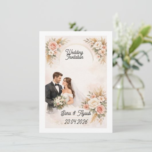 wedding Invitation 招待状 (スタンド正面)