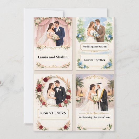 Wedding Invitation 招待状 (正面)