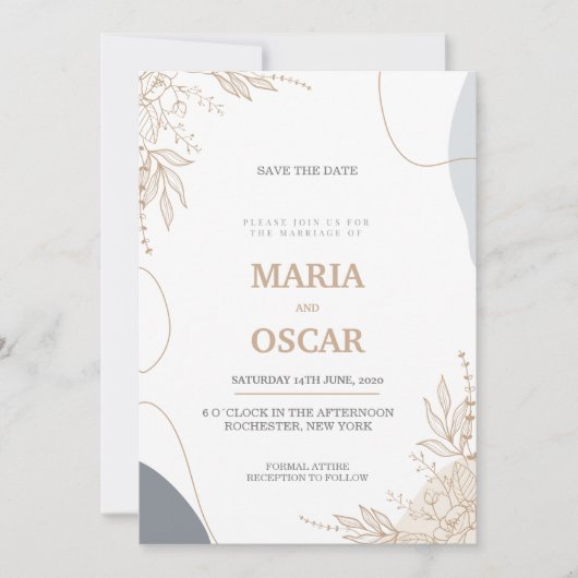 wedding Invitation 招待状 (正面)