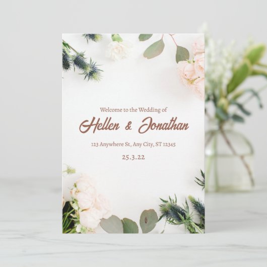 Wedding Invitation 招待状 (スタンド正面)