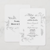 wedding invitation 招待状 (正面/裏面)