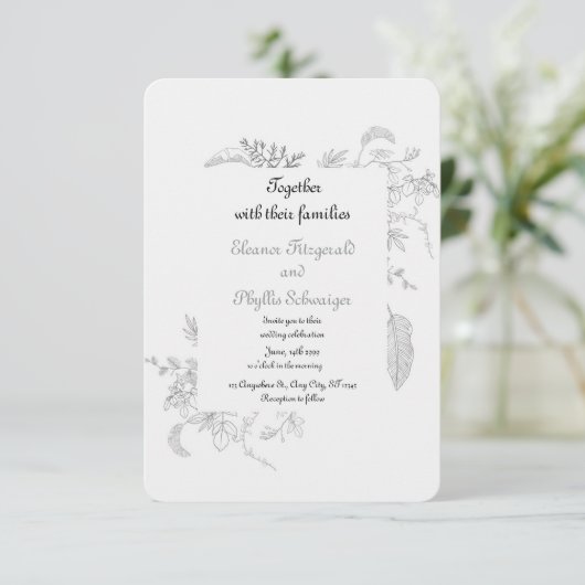 wedding invitation 招待状 (スタンド正面)