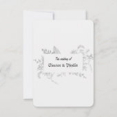 wedding invitation 招待状 (裏面)