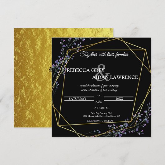 wedding Invitation 招待状 (正面/裏面)