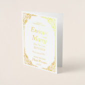 WEDDING Invitation 箔カード (正面)