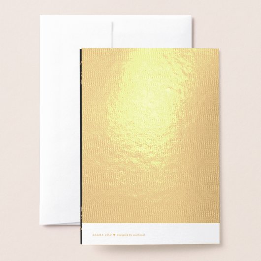 wedding Invitation 箔カード (裏面封筒付き)