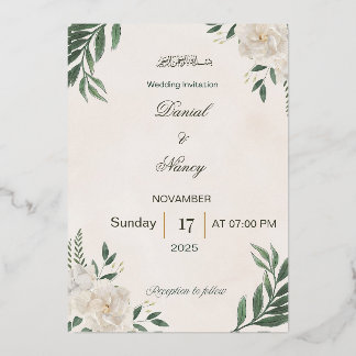 Wedding Invitation 箔招待状