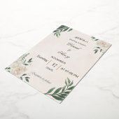 Wedding Invitation 箔招待状 (回転した状態)