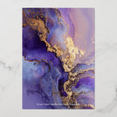 Wedding Invitation 箔招待状 (裏面)