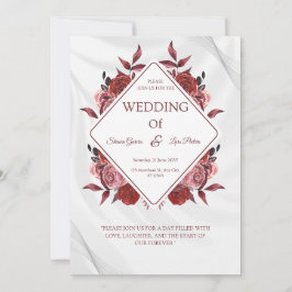 Wedding Invitation Black Gold Luxury Style 招待状
