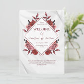 Wedding Invitation Black Gold Luxury Style 招待状 (スタンド正面)