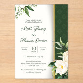 Wedding Invitation Card アクリル招待状 (正面)