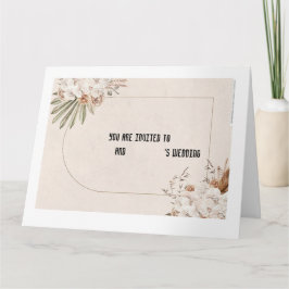 Wedding invitation card カード