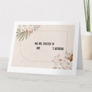 Wedding invitation card カード