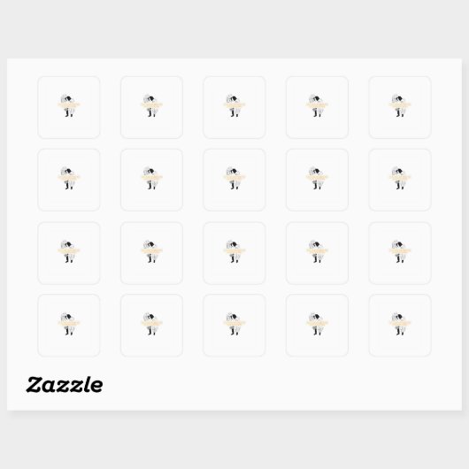 Wedding Invitation Card スクエアシール (シート)