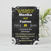 Wedding invitation card  招待状 (スタンド正面)